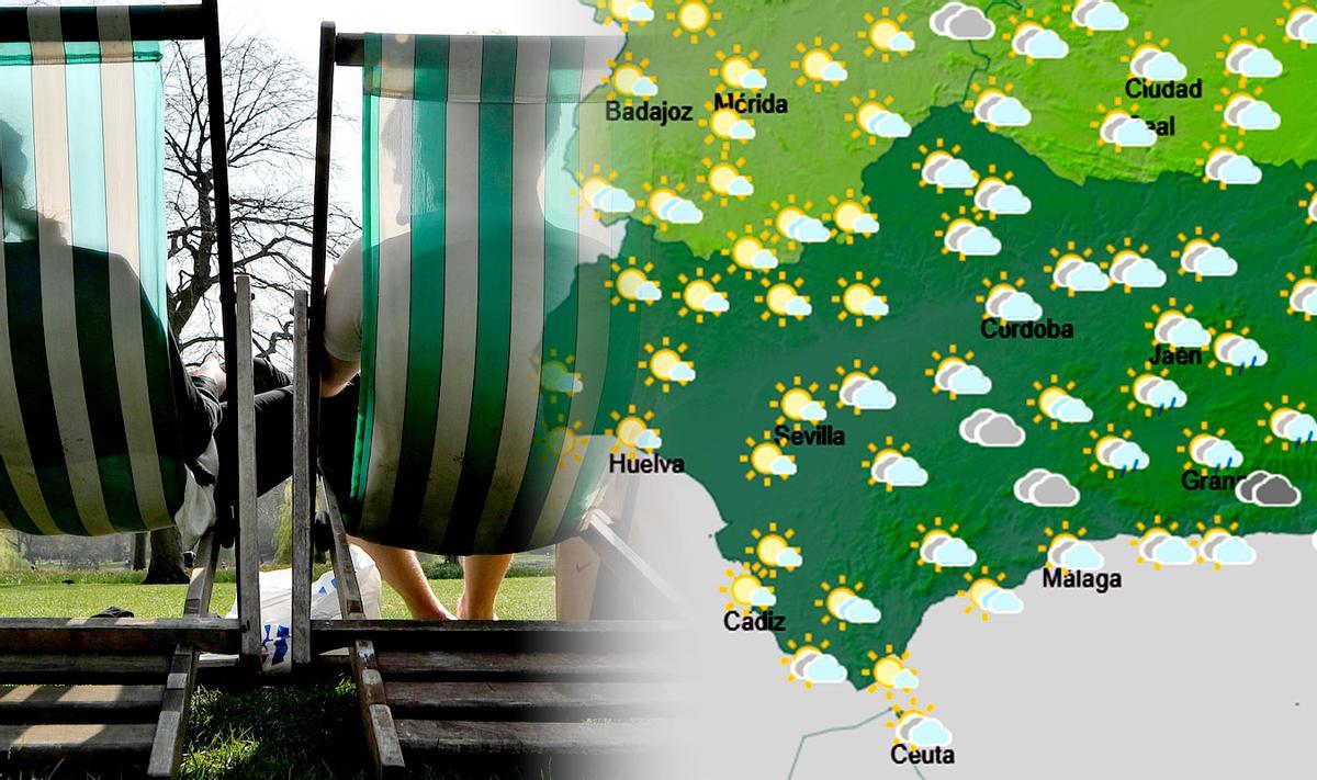 Suben las temperaturas en Andalucía y mapa de previsión para el próximo sábado.