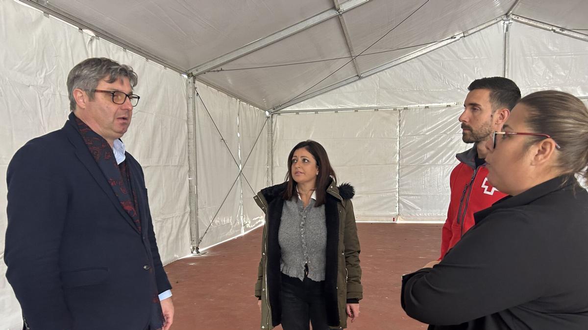 Albergue provisional para temporeros que el Ayuntamiento de Puente Genil instaló el año pasado.