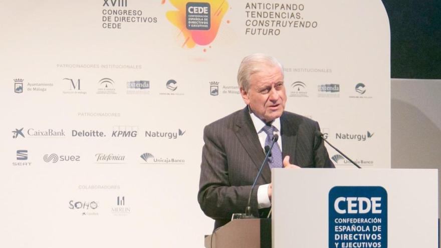 Valentín Fuster durante su ponencia en el XIII Congresos de Directivos CEDE