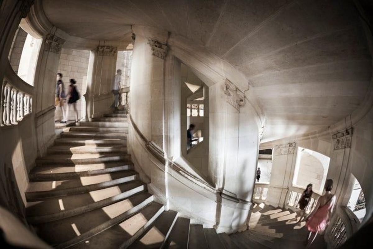 La Gran Escalinata del castillo de Chambord