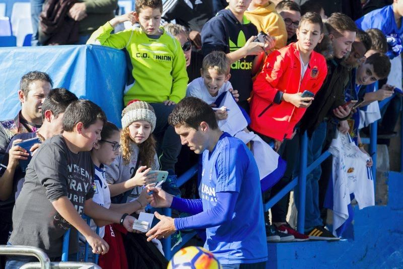 Entrenamiento de puertas abiertas del Real Zaragoza