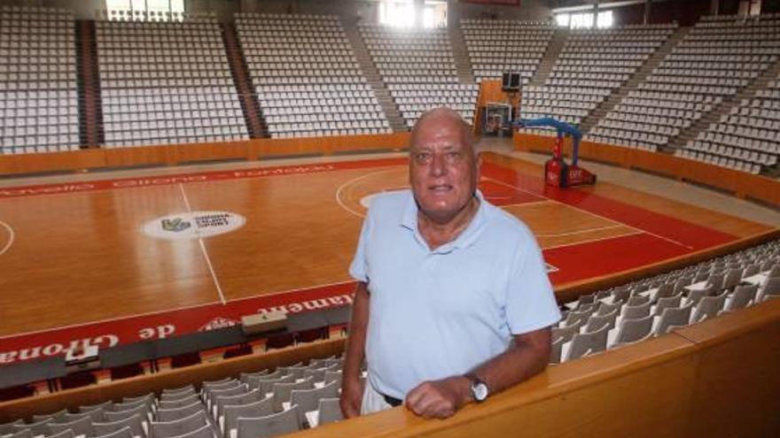 Llorenç Biargé, ahir a la tarda, al pavelló de Fontajau.