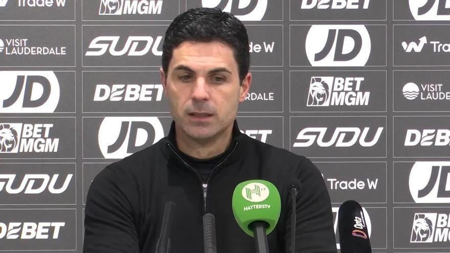 Arteta, decepcionado tras el empate ante los Wolves