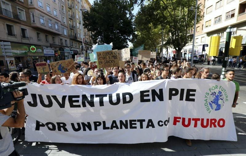 Manifestación por el clima en Zaragoza