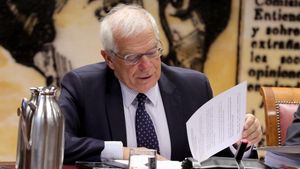 GRAF4485 MADRID, 25/10/2018.-El ministro de Asuntos Exteriores, Josep Borrell, durante su comparecencia ante la Comisión de Asuntos Exteriores del Senado para explicar las líneas generales de su actuación al frente del Departamento. EFE/Zipi
