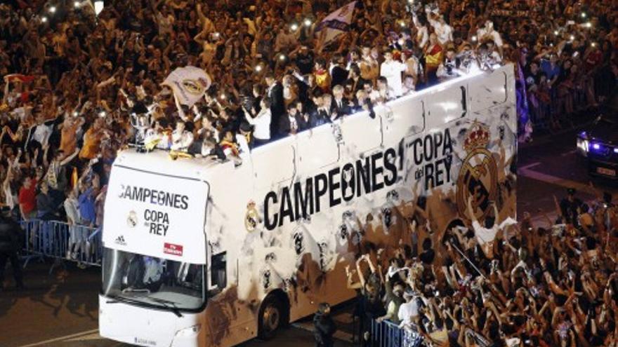 La celebración del Real Madrid en Cibeles