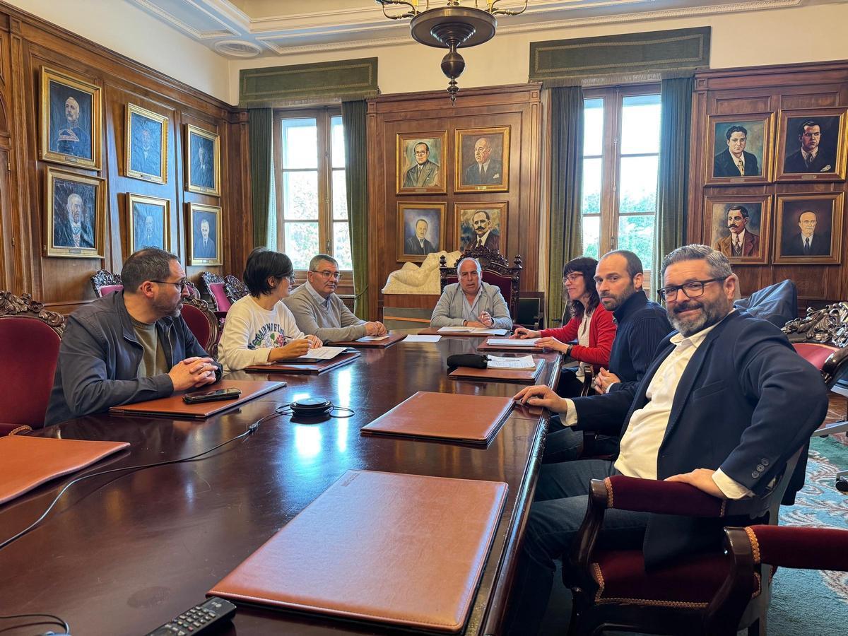 Un momento de la reunión.