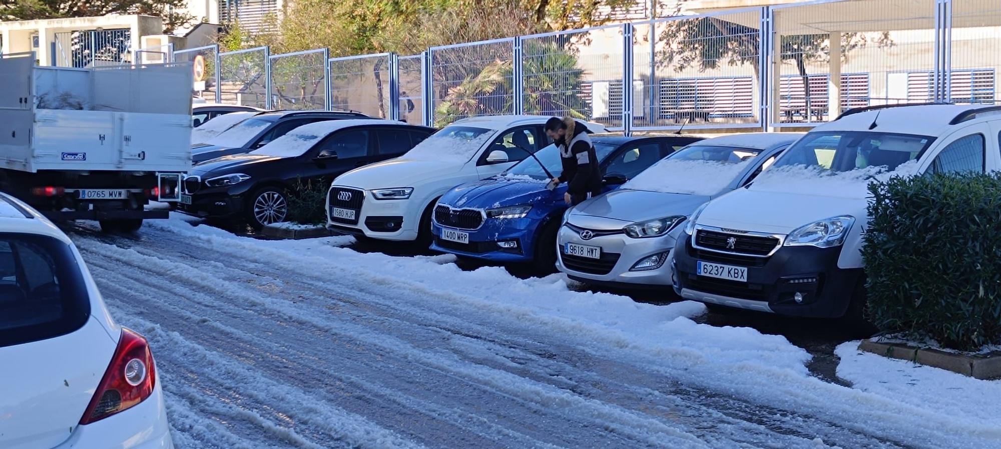FOTOS | La espectular granizada en Capdepera, en imágenes