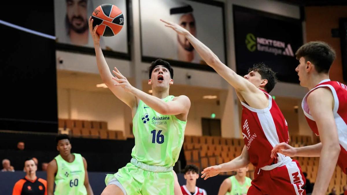 Dani González, in an Adidas Nextgen match against Olimpia Milano