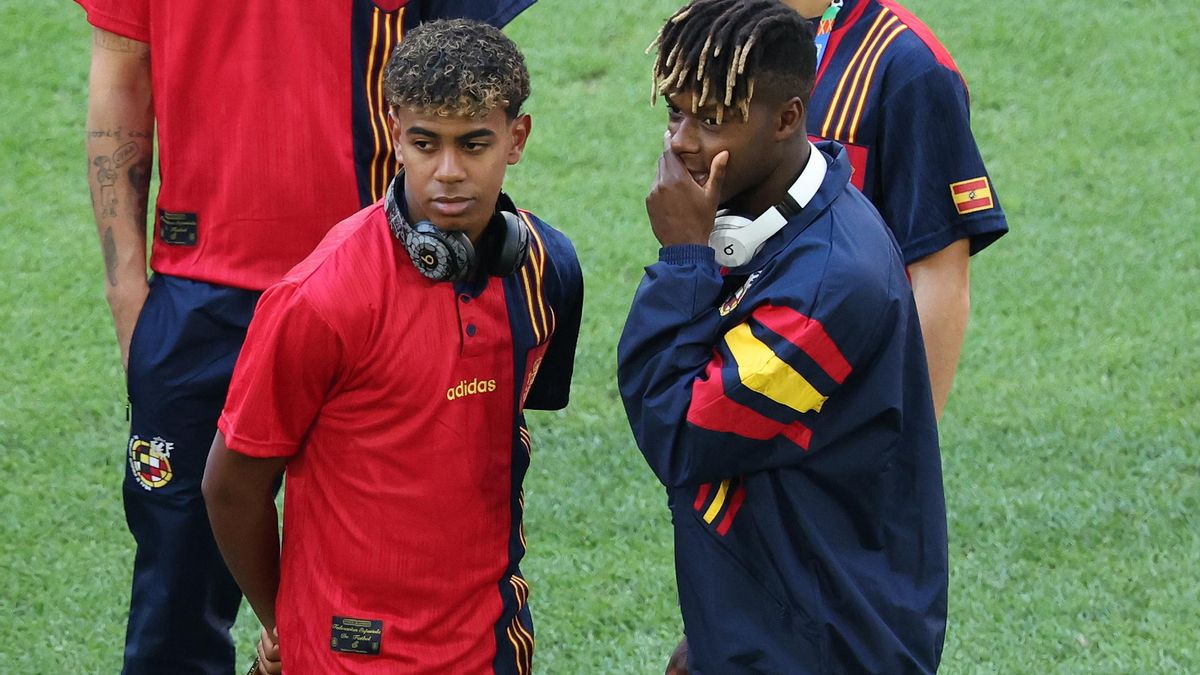 Nico Williams y Lamine Yamal.