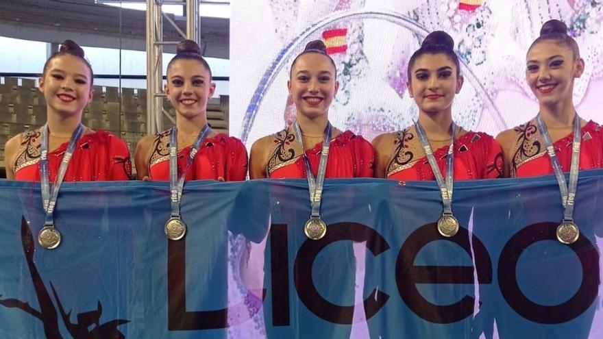 El Liceo conquista la plata en la Copa de España de gimnasia rítmica