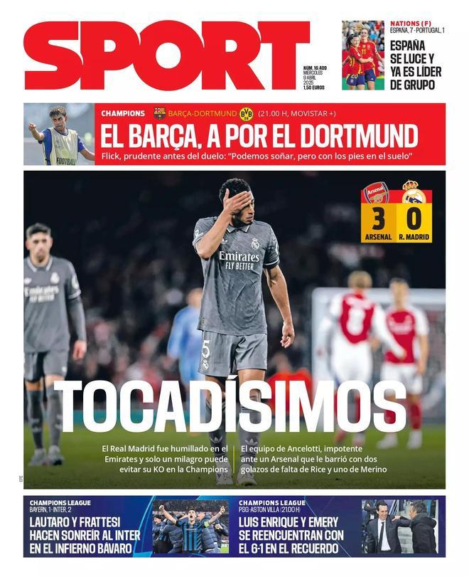 Estas son las portadas de la prensa deportiva de hoy, miércoles 9 de abril