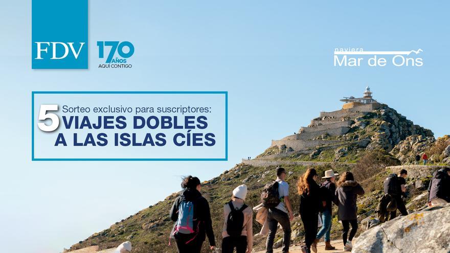 Sorteo de 5 viajes dobles a las islas Cíes