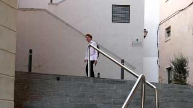 Imagen de las escalinatas de la calle Maldonado sobre las que se realizará el mural.