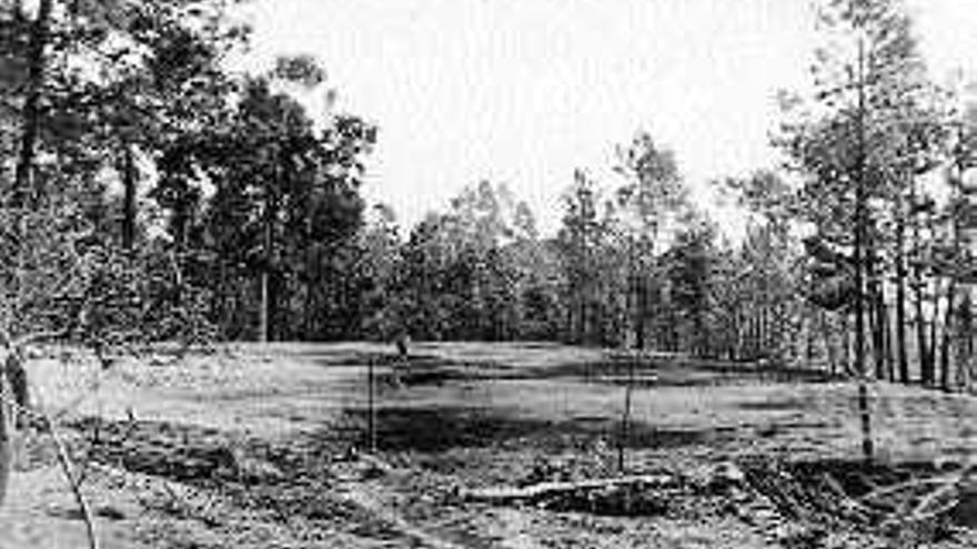 O antigo campo da Granxa no ano 1946. / arquivo agrupación cultural nós