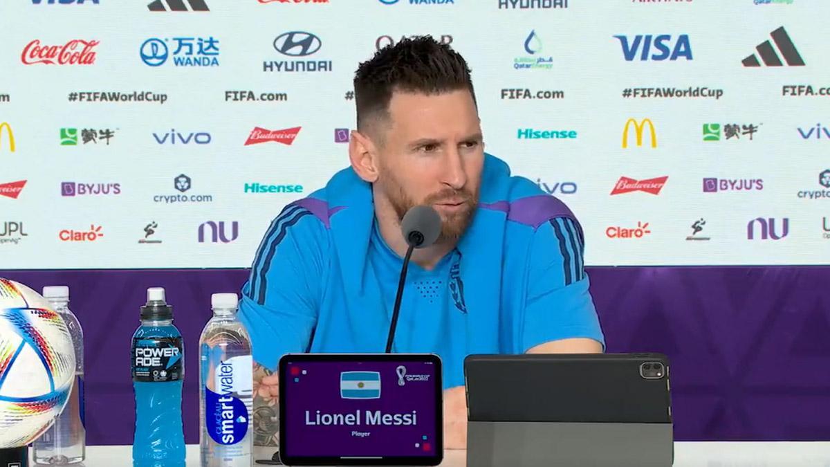 Messi: "No me gusta hablar del árbitro porque después te sancionan"