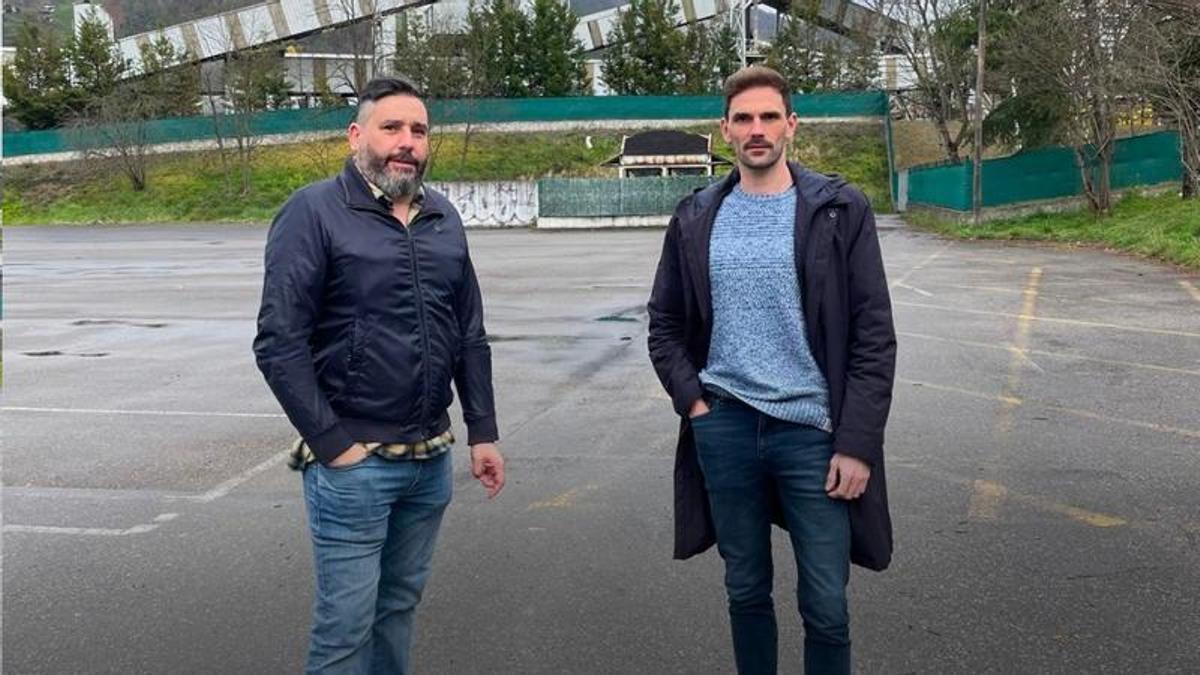 Jorge Expósito y Alejandro Fernández, del PSOE de Mieres.