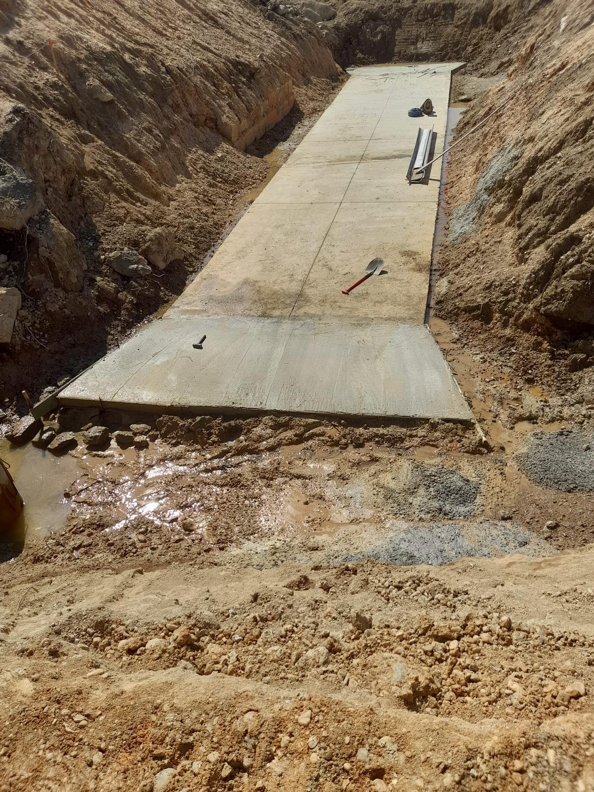 Trabajos reparación en la carretera ZA 912