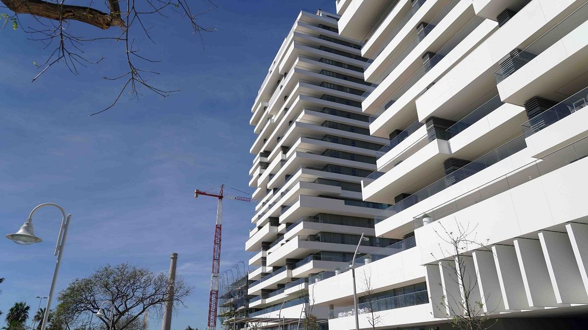 La promoción Málaga Towers en el paseo marítimo de Poniente de la capital malagueña.
