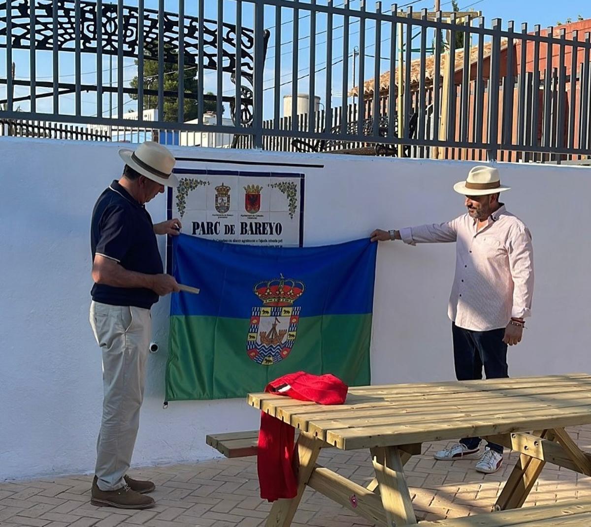 Inauguración del parque dedicado a Bareyo en Catadau.