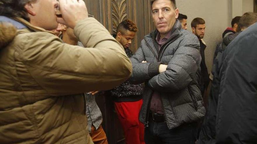 Berizzo, en el Hotel Palacio de Vigo. // Adrián Irago