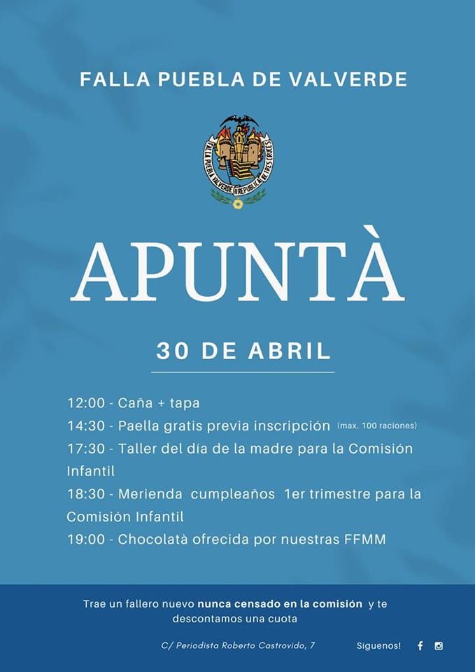 Las Fallas organizan "l'Apuntà" aprovechando el día de la entrega de premios
