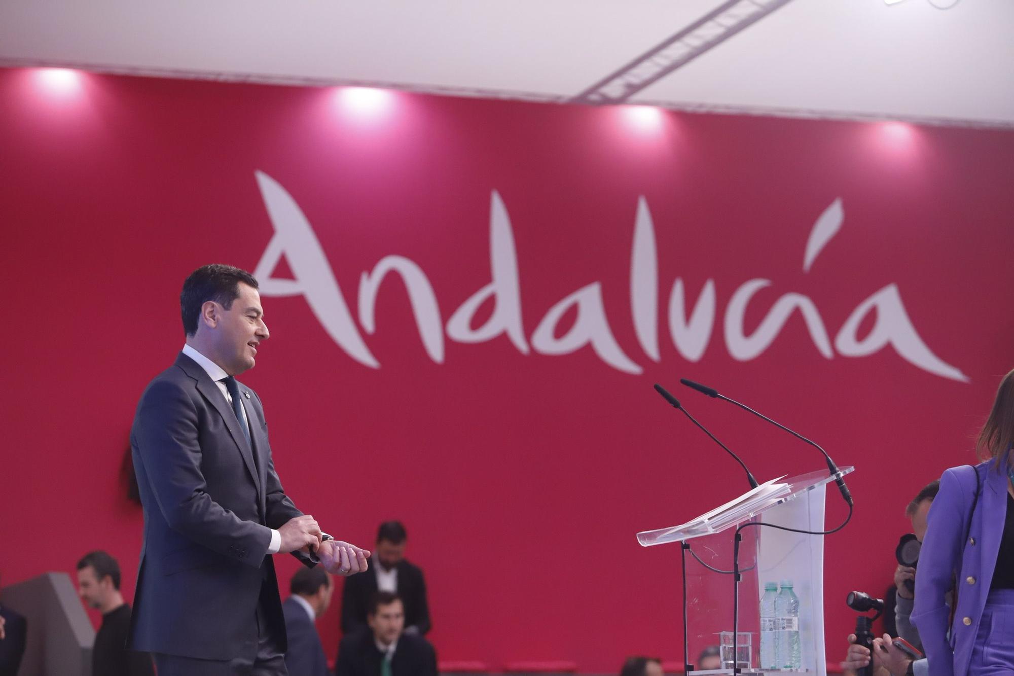 Inauguración del pabellón de Andalucía en la Feria de Turismo Fitur 2023