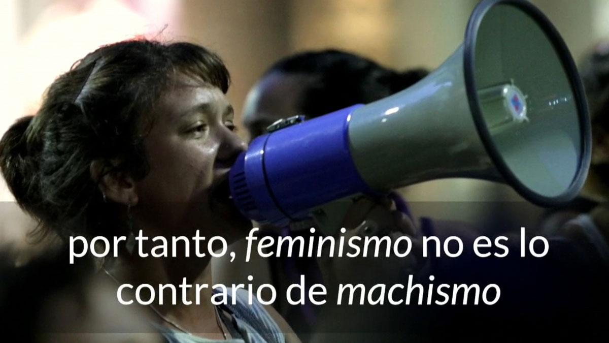 Recomendación de la Fundéu: "feminismo" no es lo contrario de "machismo"