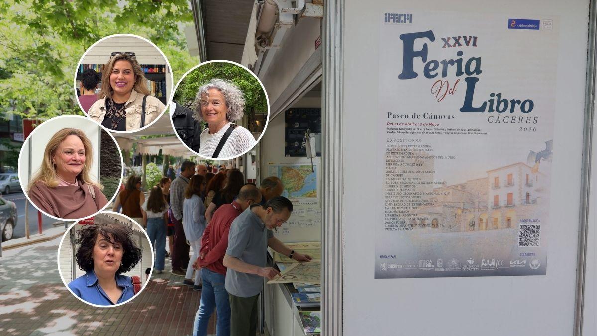 La Feria del Libro de Cáceres conquista a sus lectoras: "Venir es una tradición anual"