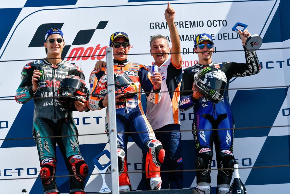 Marc Márquez impone su ley en Misano