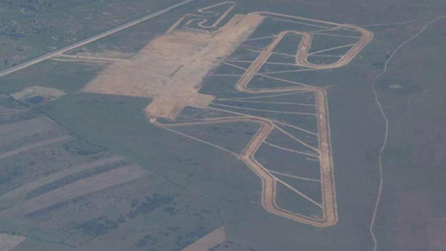 Terreno de 60 hectáreas para la construcción del circuito que el Ayuntamiento ofrece a Tesla Motors.