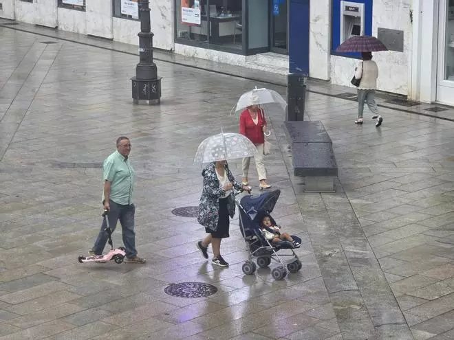 La lluvia vuelve a ser noticia en la comarca de O Salnés y el Ullán