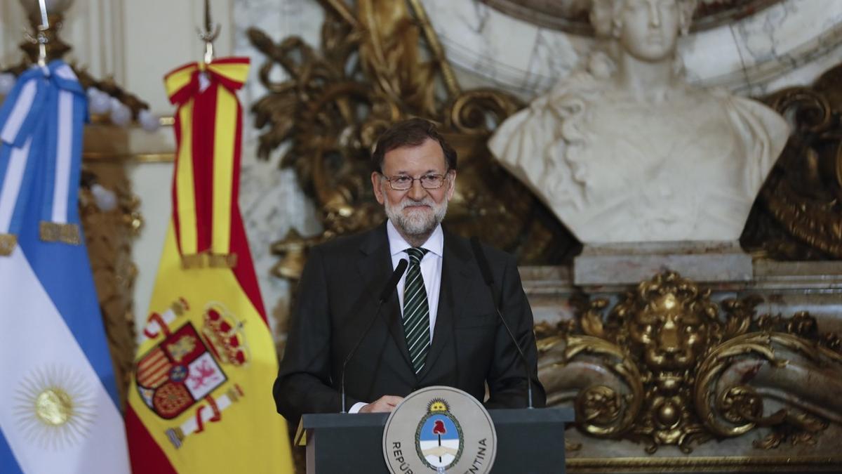 Mariano Rajoy, desde la Casa Rosada