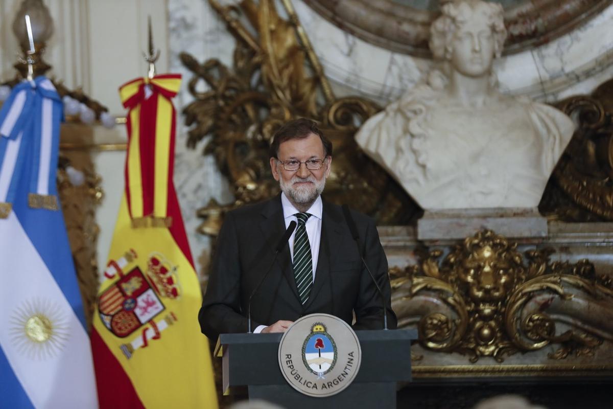 Mariano Rajoy, des de la Casa Rosada. 