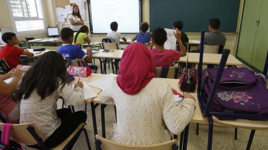 Aula de un centro escolar de Alicante