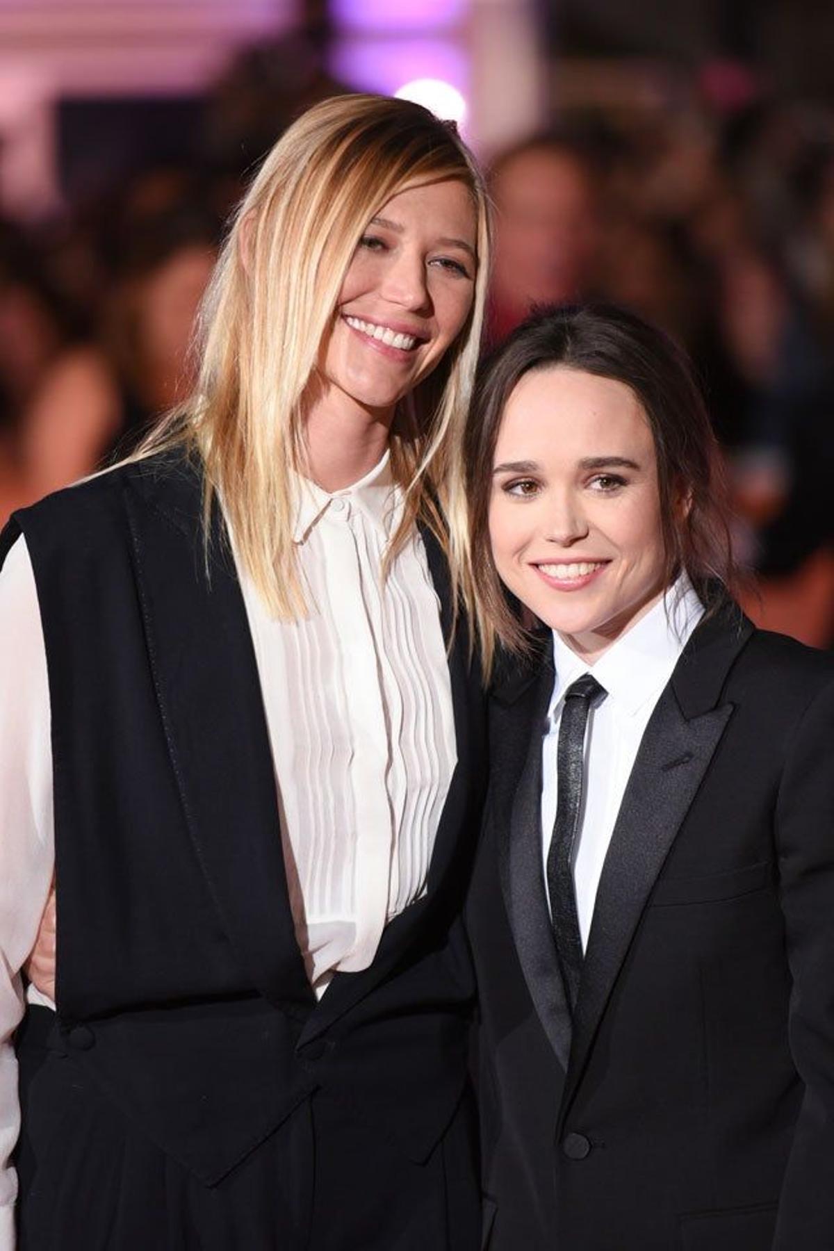 Ellen Page, junto a su pareja Samantha Thomas, en la presentación de Freeheld en el TIFF 2015