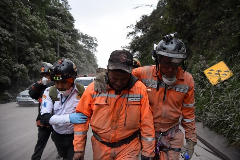 Erupción del volcán de Fuego de Guatemala