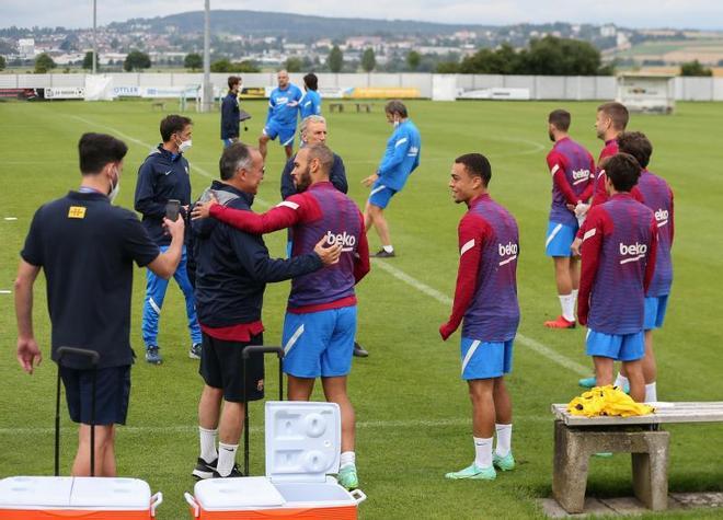 Las mejores imágenes del entrenamiento de hoy del Barça