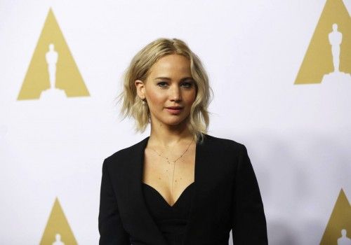 Jennifer Lawrence arrives at the 88th Academy Awards nominees luncheon in Beverly Hills