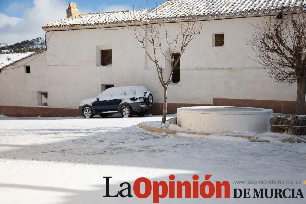 La nieve llega a las pedanías de la comarca del No