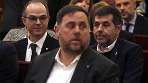 Oriol Junqueras, durante el juicio en el Tribunal Supremo.