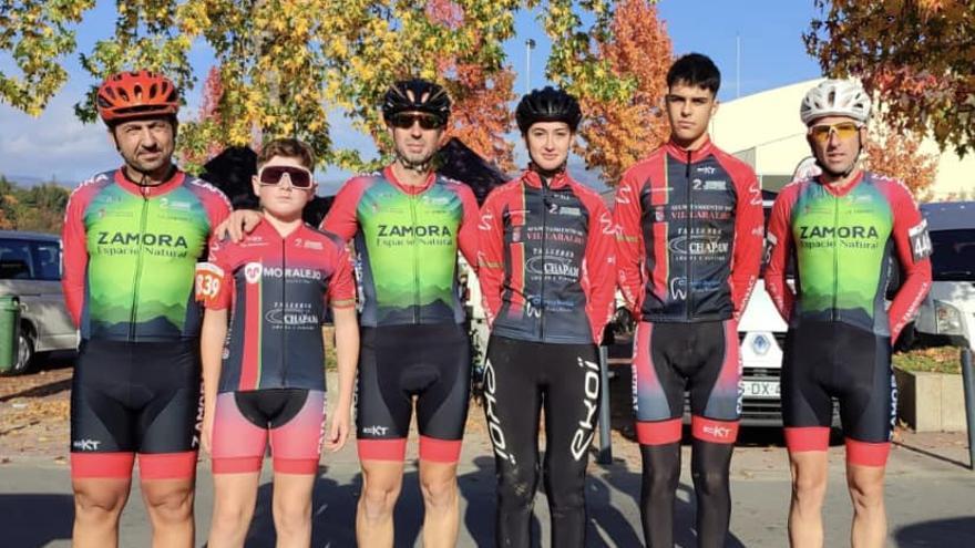 Expedición del Zamora CX que acudió a la segunda prueba de la Copa de Portugal.