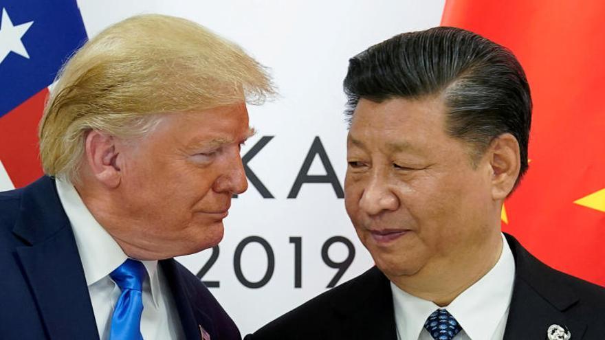 Donald Trump y el mandatario chino, Xi Jinping.