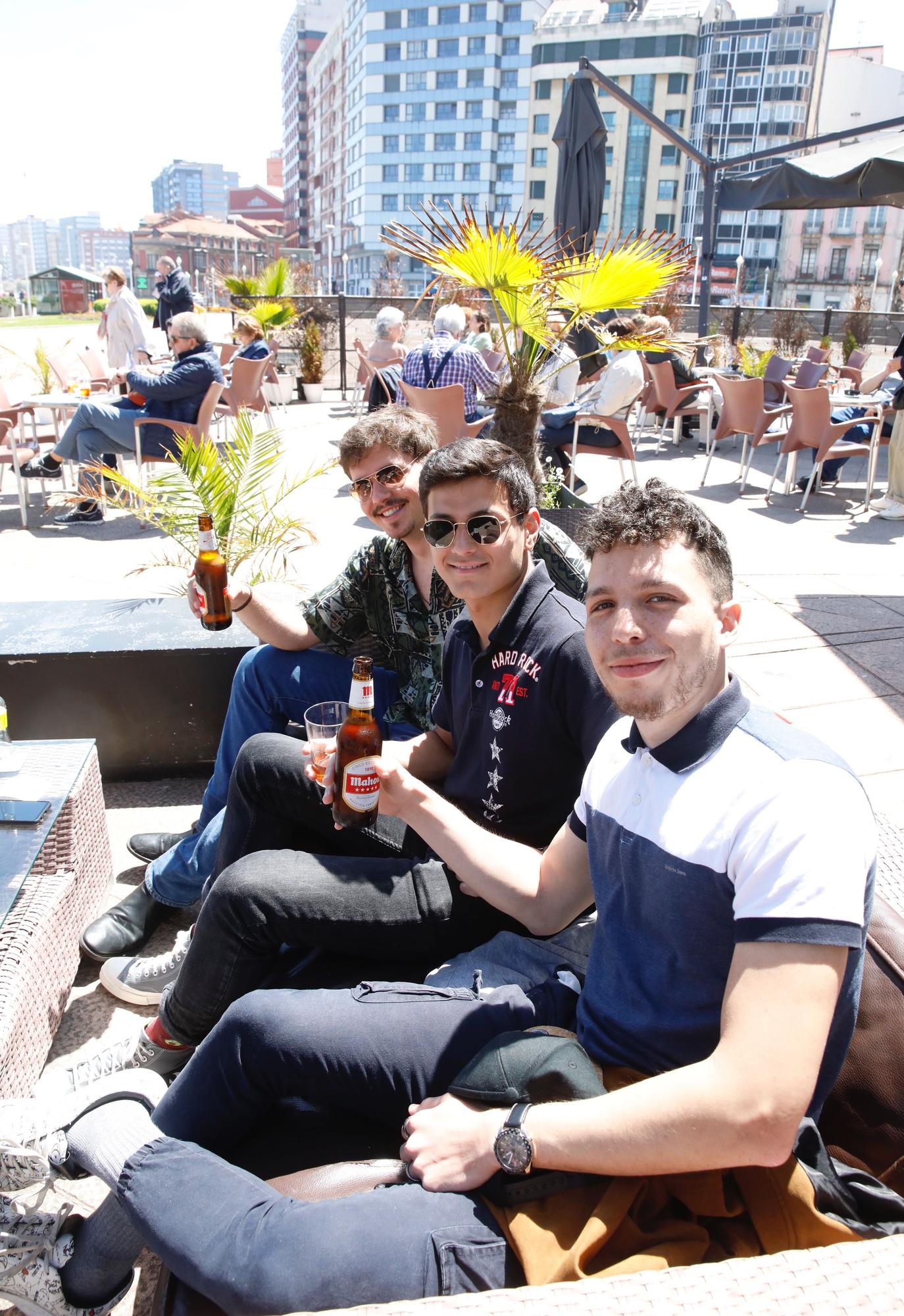 Día veraniego en pleno mayo en Gijón