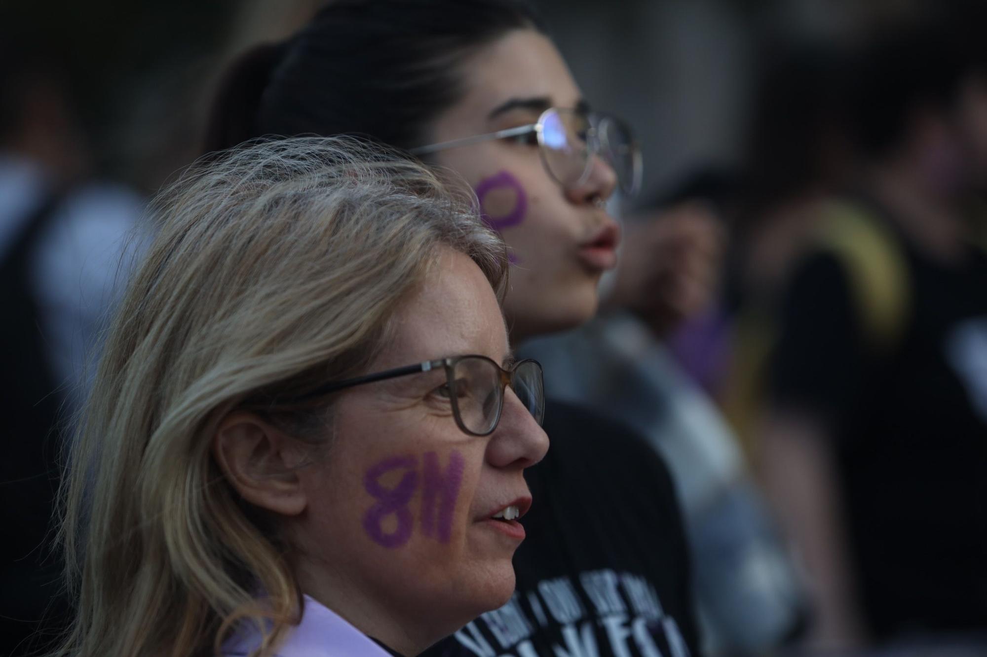 La marcha por el Día Internacional de la Mujer de Málaga, en imágenes