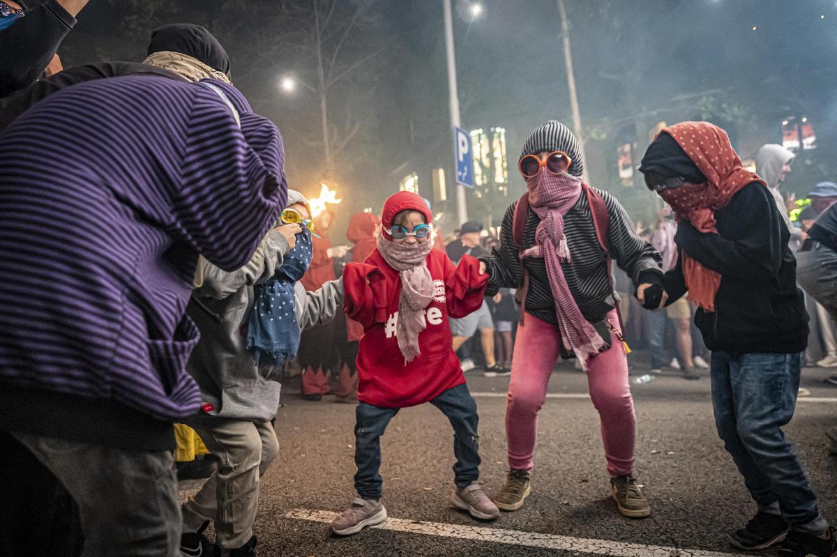 Dentro del correfoc de la Mercè