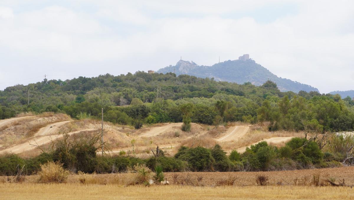 Vista del circuito 'felanitxer' con el santuario de Sant Salvador de fondo.