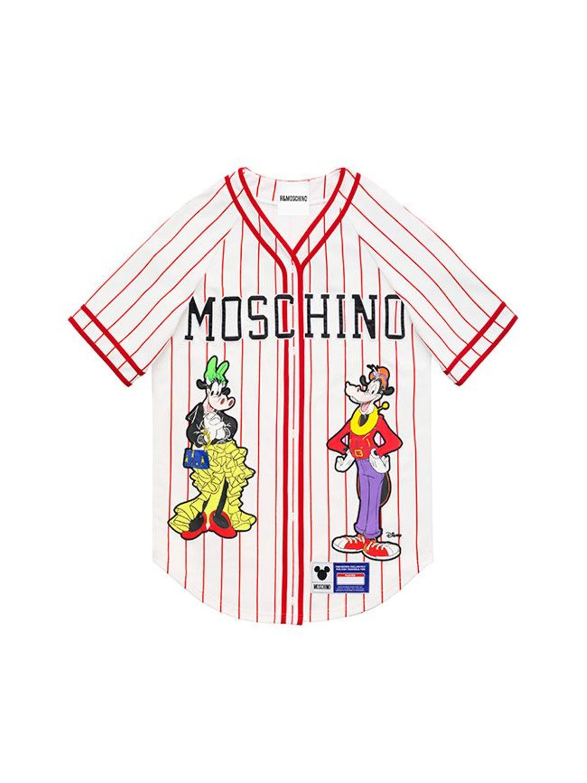 Todas las imágenes de la colección de Moschino x H&amp;M: camiseta de beisbol con personajes Disney