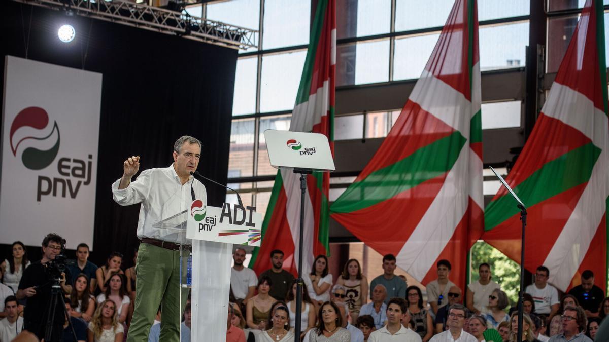 El presidente del PNV, Aitor Esteban.