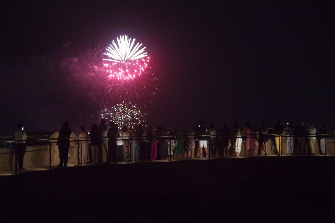 Los fuegos artificiales dan la bienvenida a la Feria de Málaga 2022